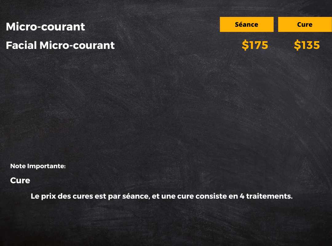 Facial micro-courant prix