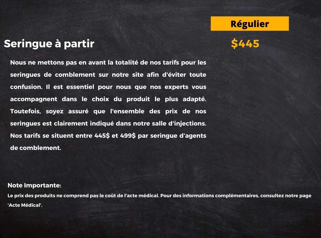 prix agents de comblement